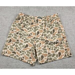 Burlebo Athletic Shorts Mens Large Deer Camouflage Lightweight Stretch Pockets